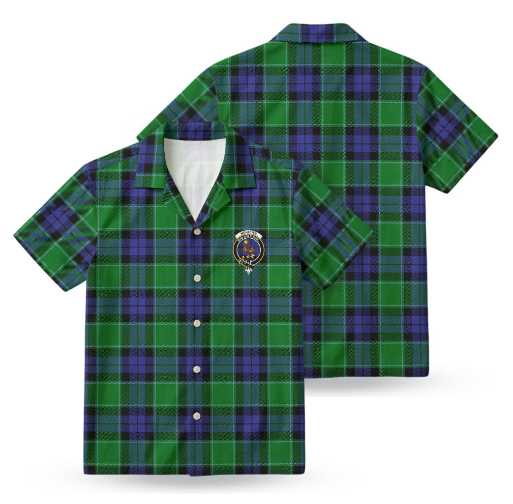 Monteith Tartan Crest Hawaiian Shirt