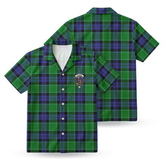 Monteith Tartan Crest Hawaiian Shirt