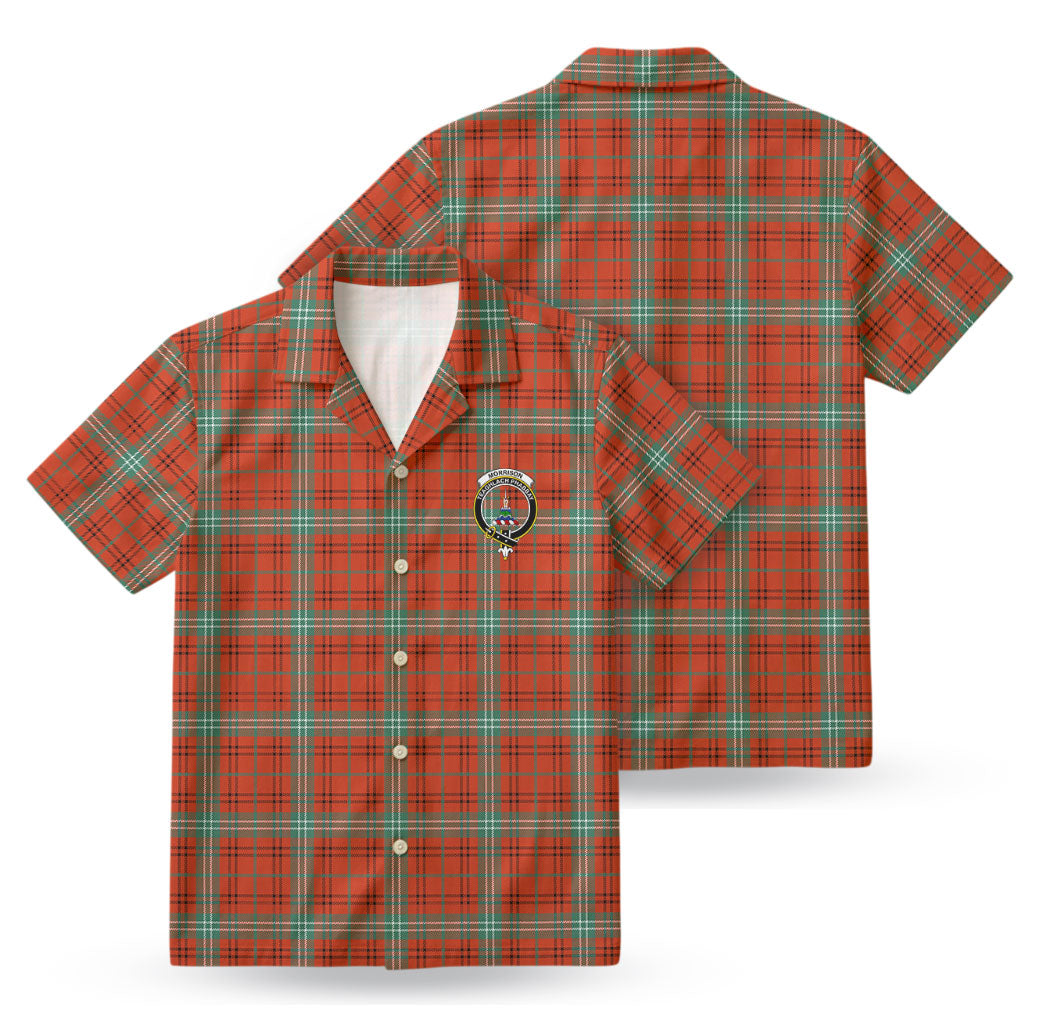 Morrison Red Ancient Tartan Crest Hawaiian Shirt
