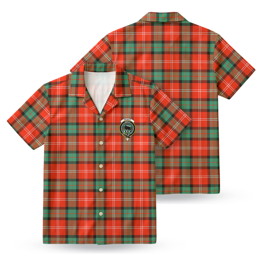 Nesbitt Ancient Tartan Crest Hawaiian Shirt