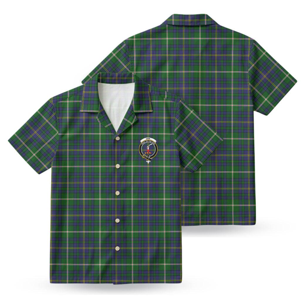 Orr Tartan Crest Hawaiian Shirt