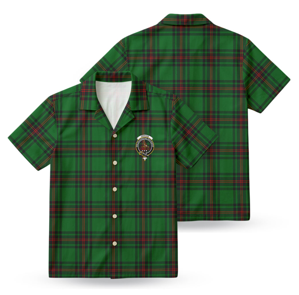 Orrock Tartan Crest Hawaiian Shirt