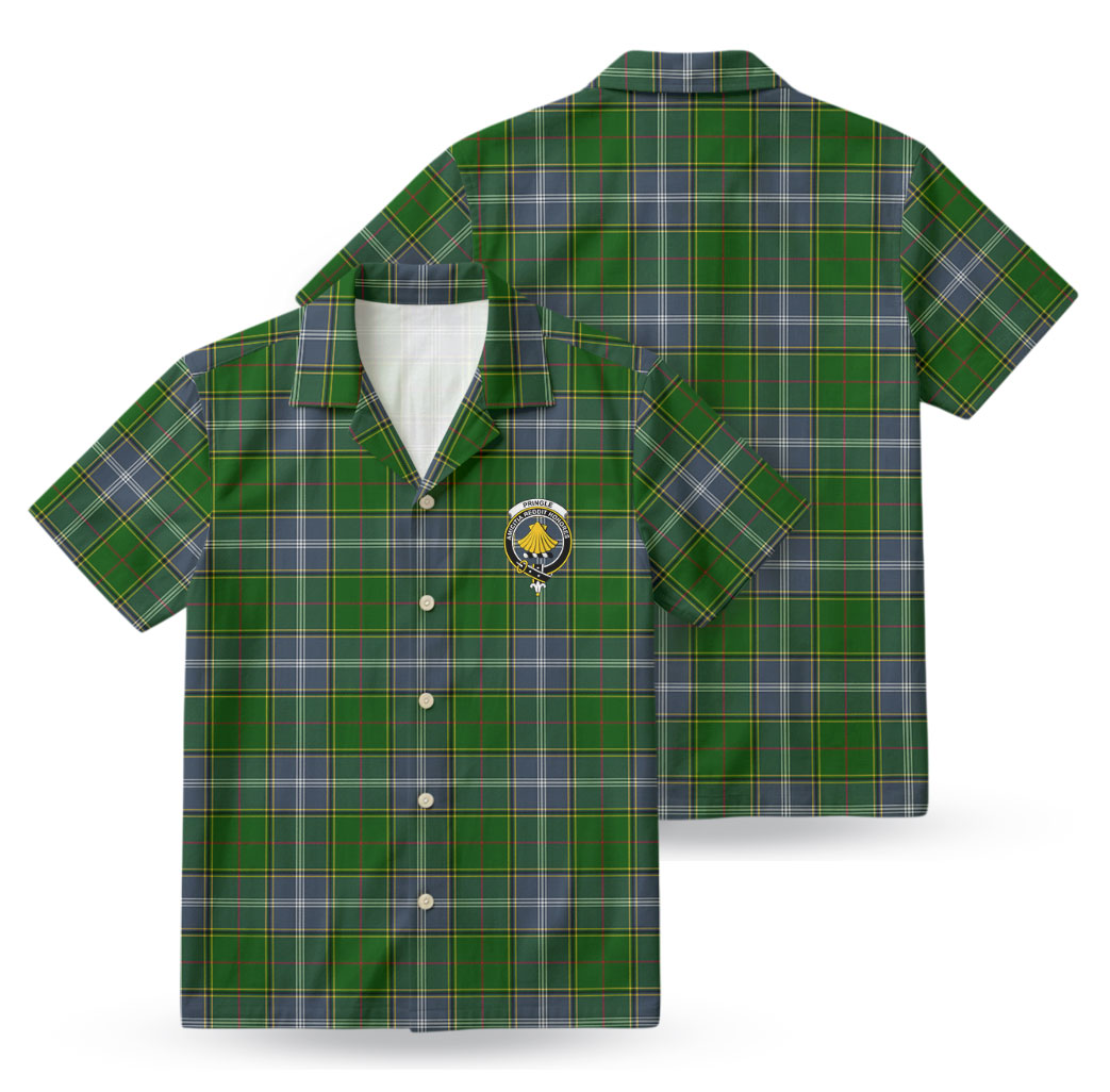 Pringle Tartan Crest Hawaiian Shirt