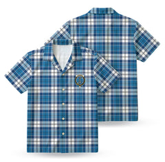 Roberton Tartan Crest Hawaiian Shirt