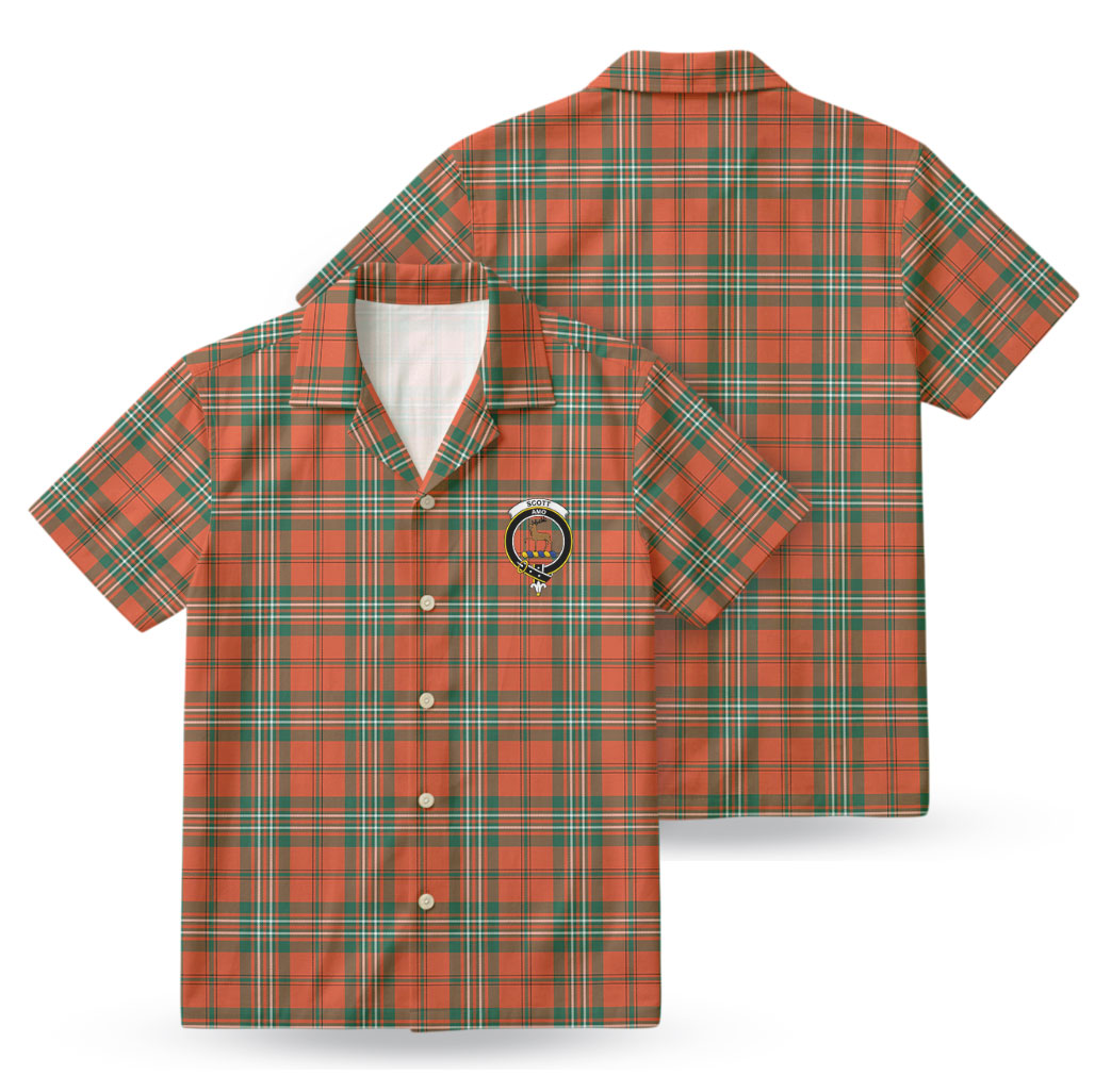 Scott Ancient Tartan Crest Hawaiian Shirt