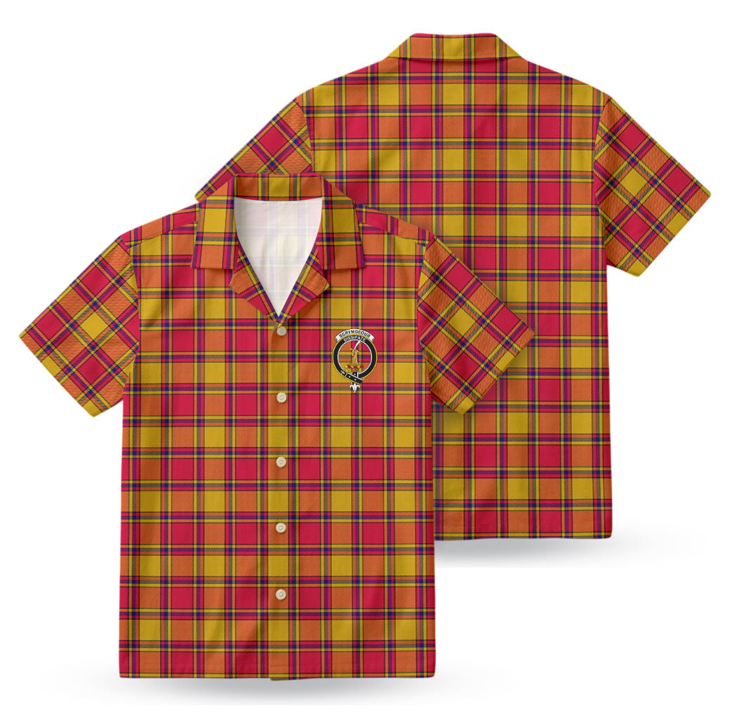 Scrymgeour Tartan Crest Hawaiian Shirt
