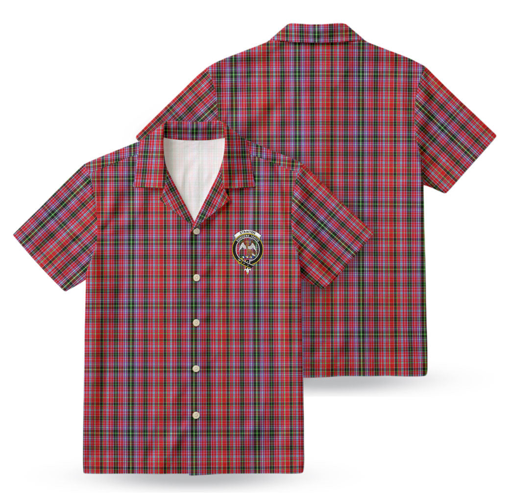 Straiton Tartan Crest Hawaiian Shirt