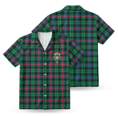 Urquhart Broad Red Ancient Tartan Crest Hawaiian Shirt