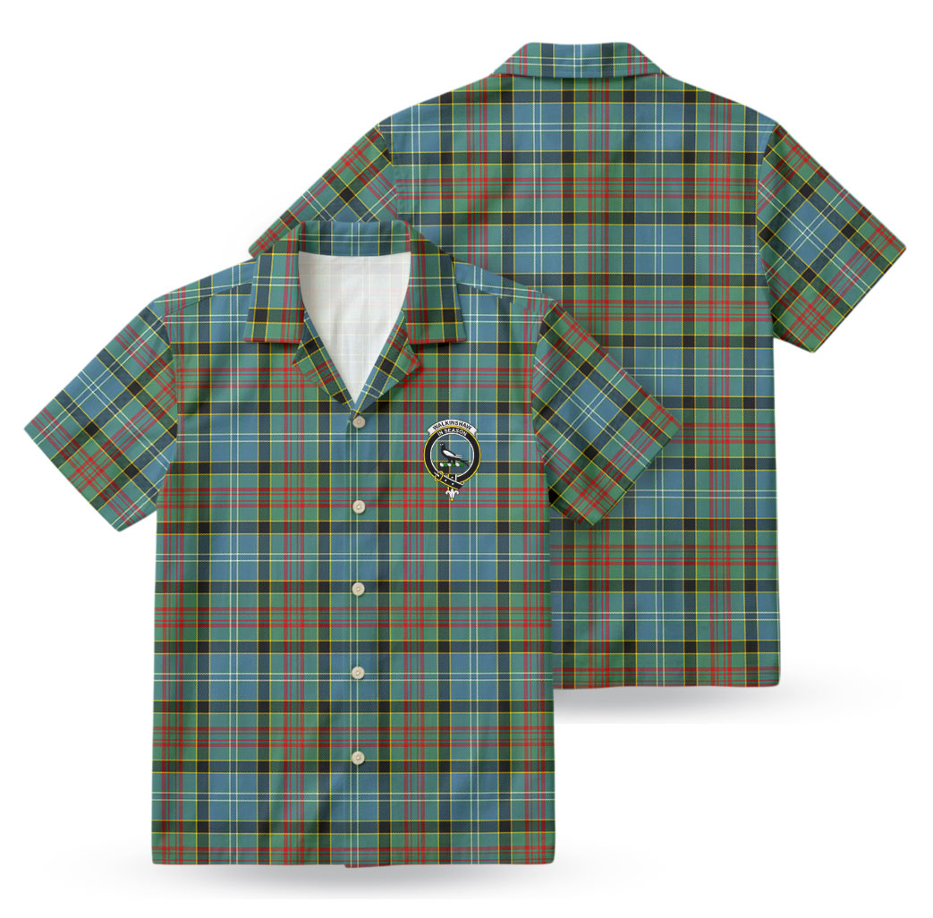 Walkinshaw Tartan Crest Hawaiian Shirt