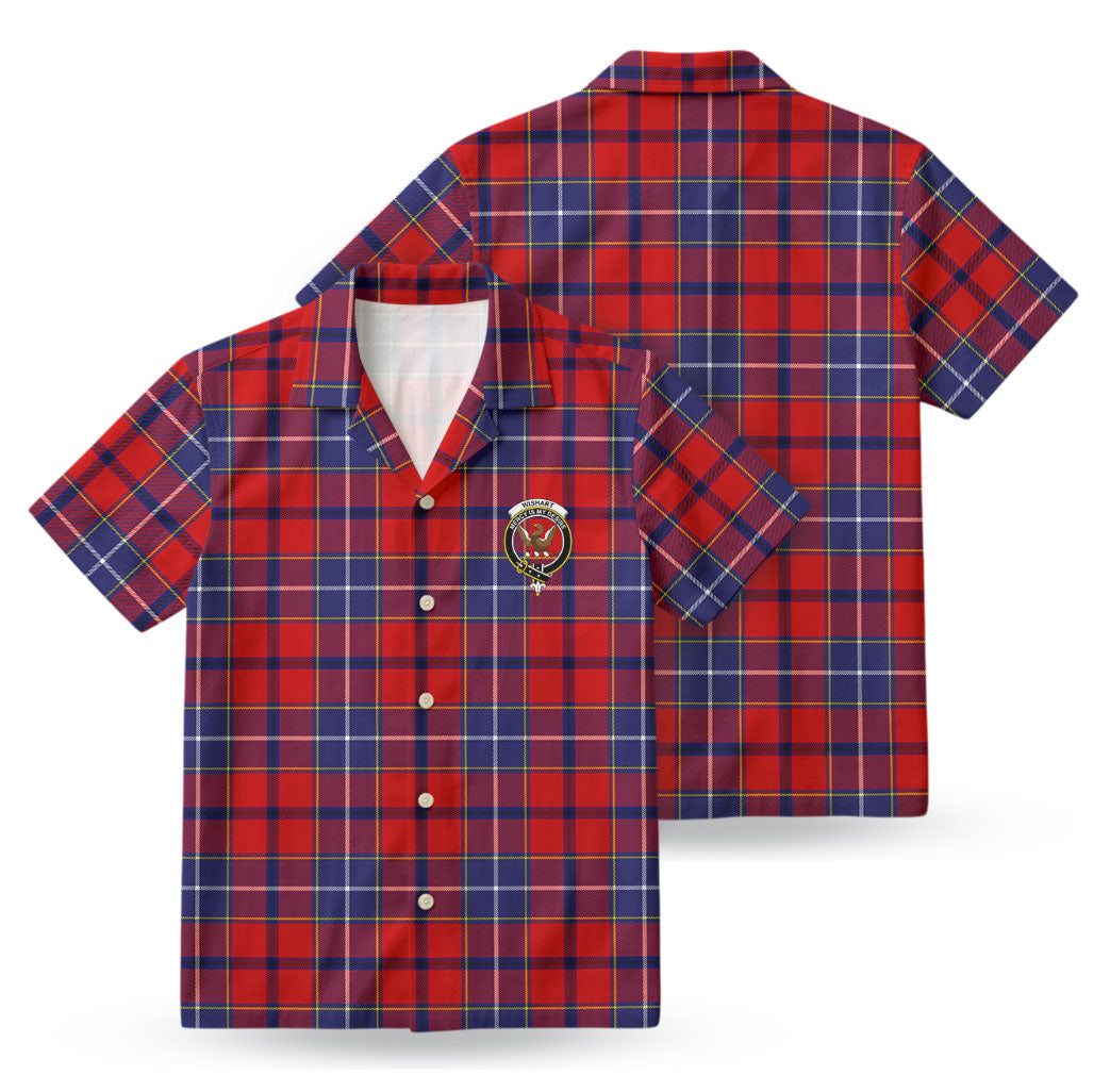 Wishart Dress Tartan Crest Hawaiian Shirt