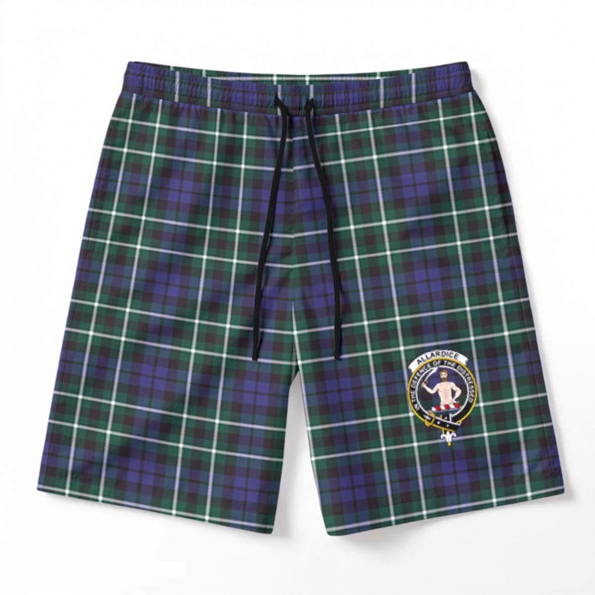 Allardice Tartan Crest Men's Beach Shorts