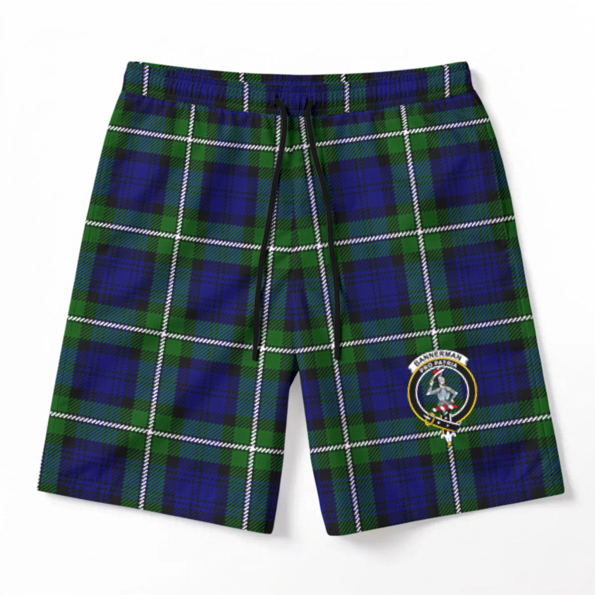 Bannerman Tartan Crest Men's Beach Shorts