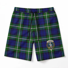 Bannerman Tartan Crest Men's Beach Shorts