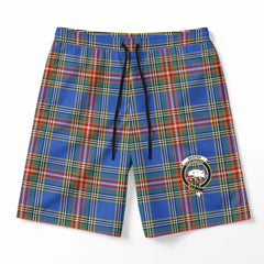 Beaton Ancient Tartan Crest Men's Beach Shorts