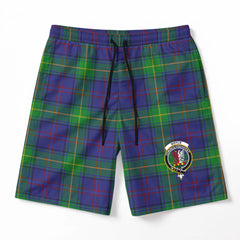 Boyle Tartan Crest Men's Beach Shorts