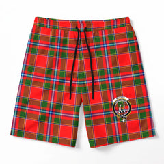 Butter Tartan Crest Men's Beach Shorts