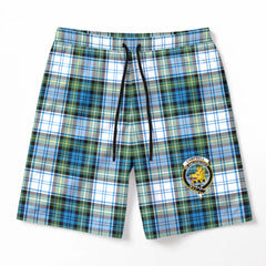 Campbell Dress Ancient Tartan Crest Men's Beach Shorts