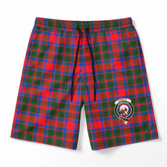 Carrick District Tartan Crest Men's Beach Shorts