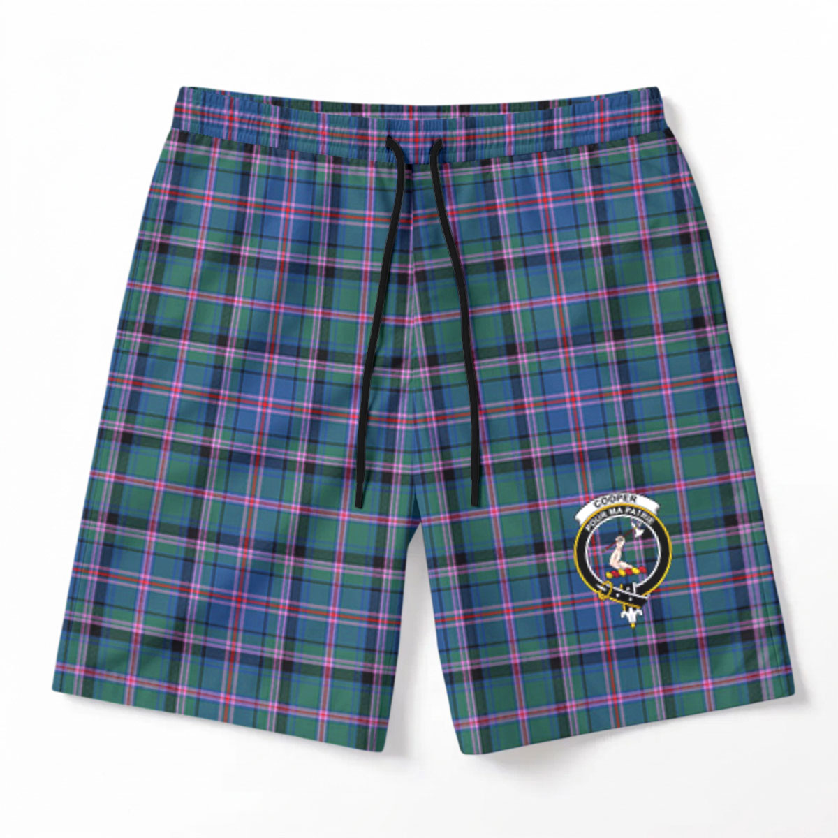 Cooper Ancient Tartan Crest Men's Beach Shorts