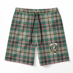 Craig Ancient Tartan Crest Men's Beach Shorts