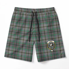 Craig Tartan Crest Men's Beach Shorts