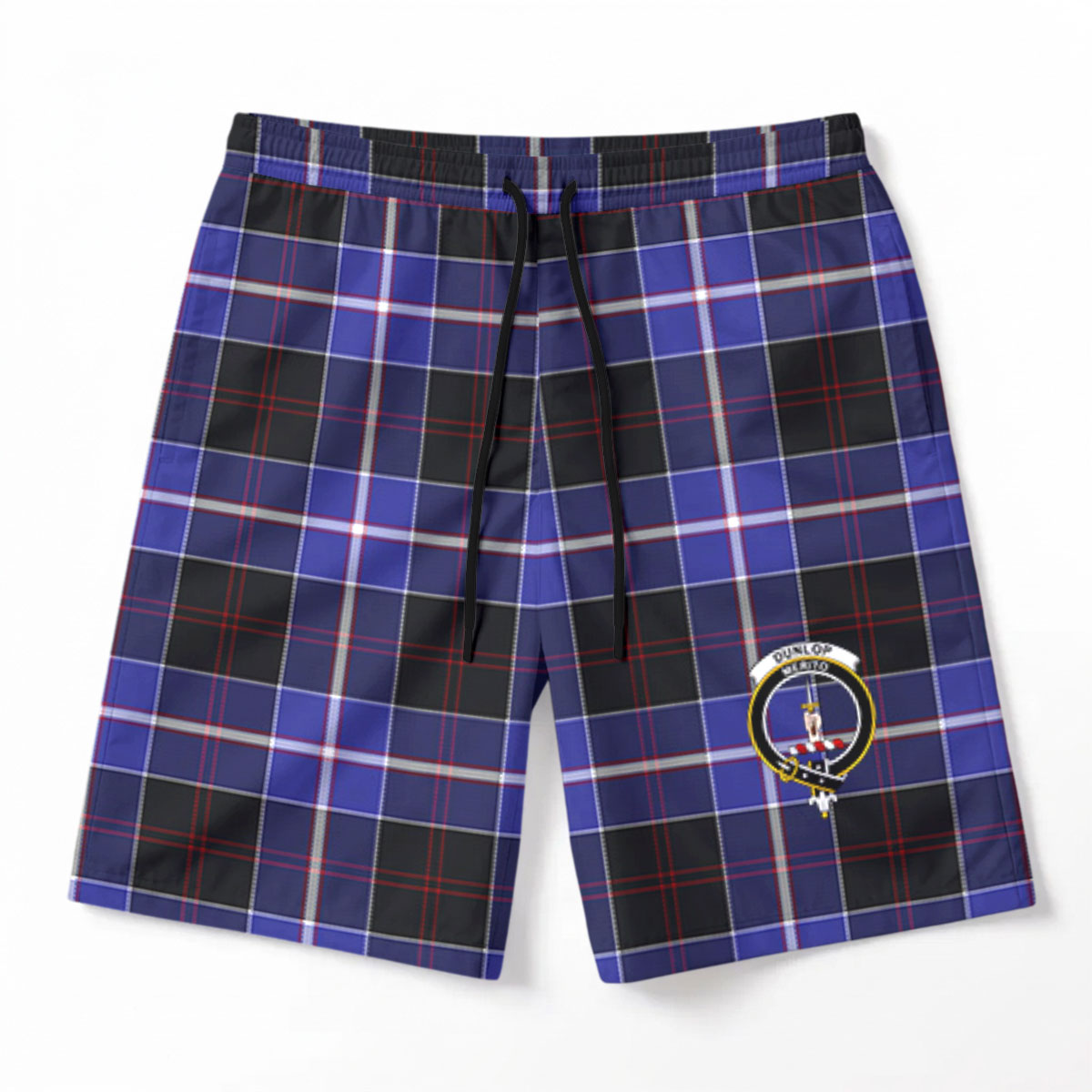 Dunlop Modern Tartan Crest Men's Beach Shorts