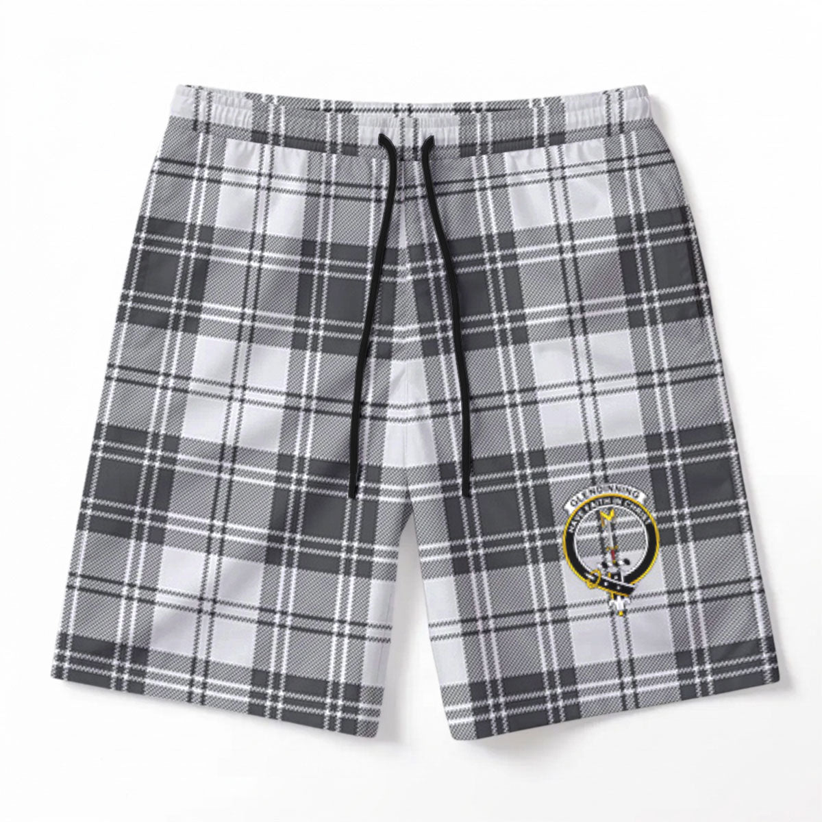 Glendinning Tartan Crest Men's Beach Shorts