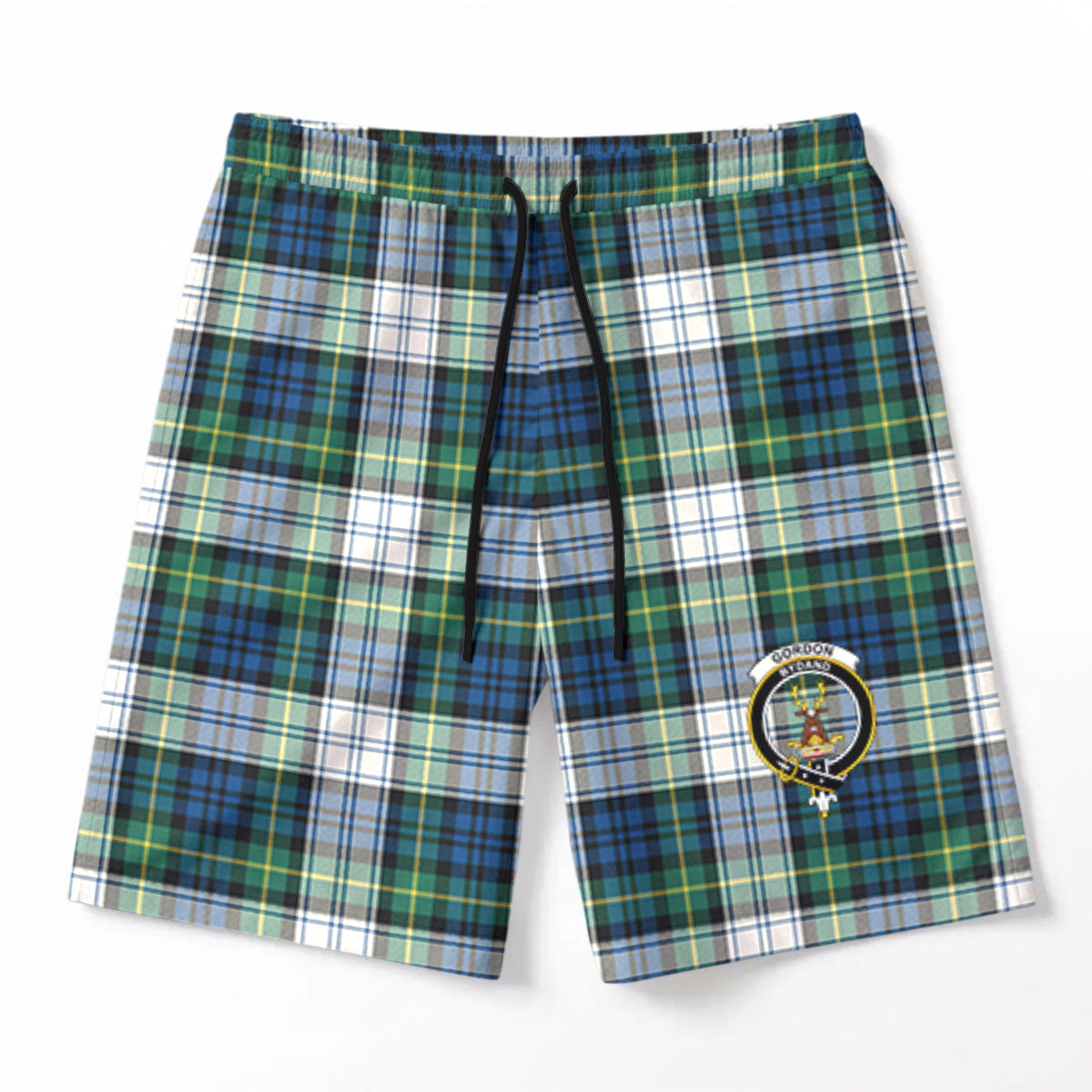 Gordon Dress Ancient Tartan Crest Men's Beach Shorts