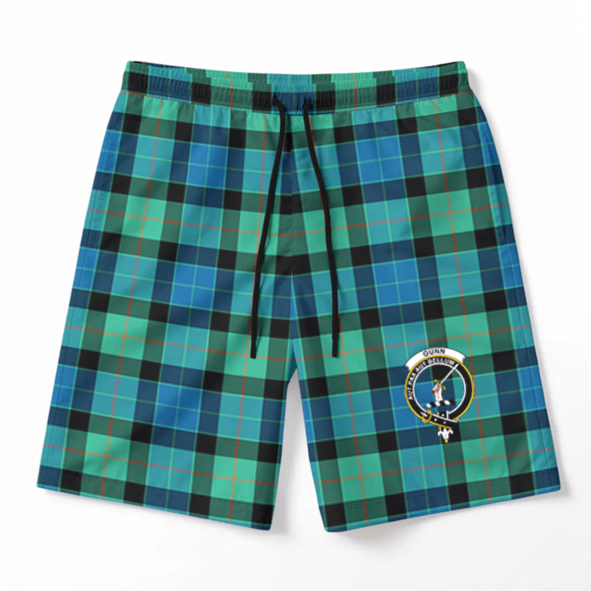 Gunn Ancient Tartan Crest Men's Beach Shorts