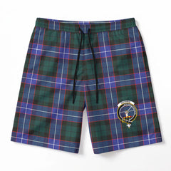 Guthrie Modern Tartan Crest Men's Beach Shorts
