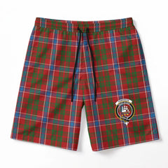 Harkness Dress Tartan Crest Men's Beach Shorts