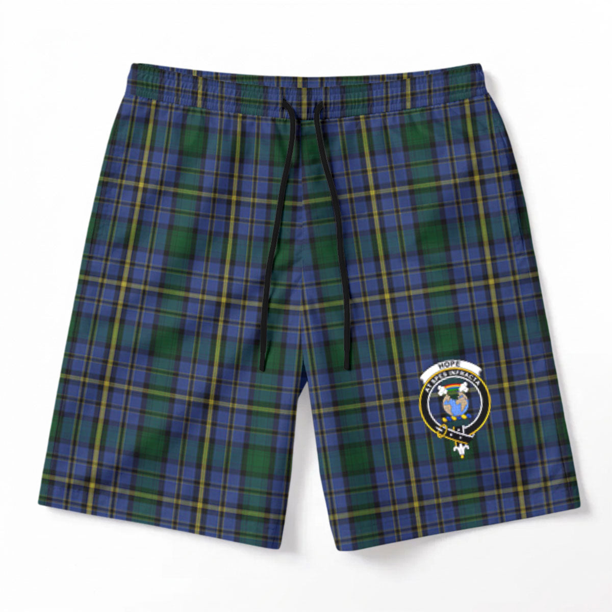 Hope Tartan Crest Men's Beach Shorts