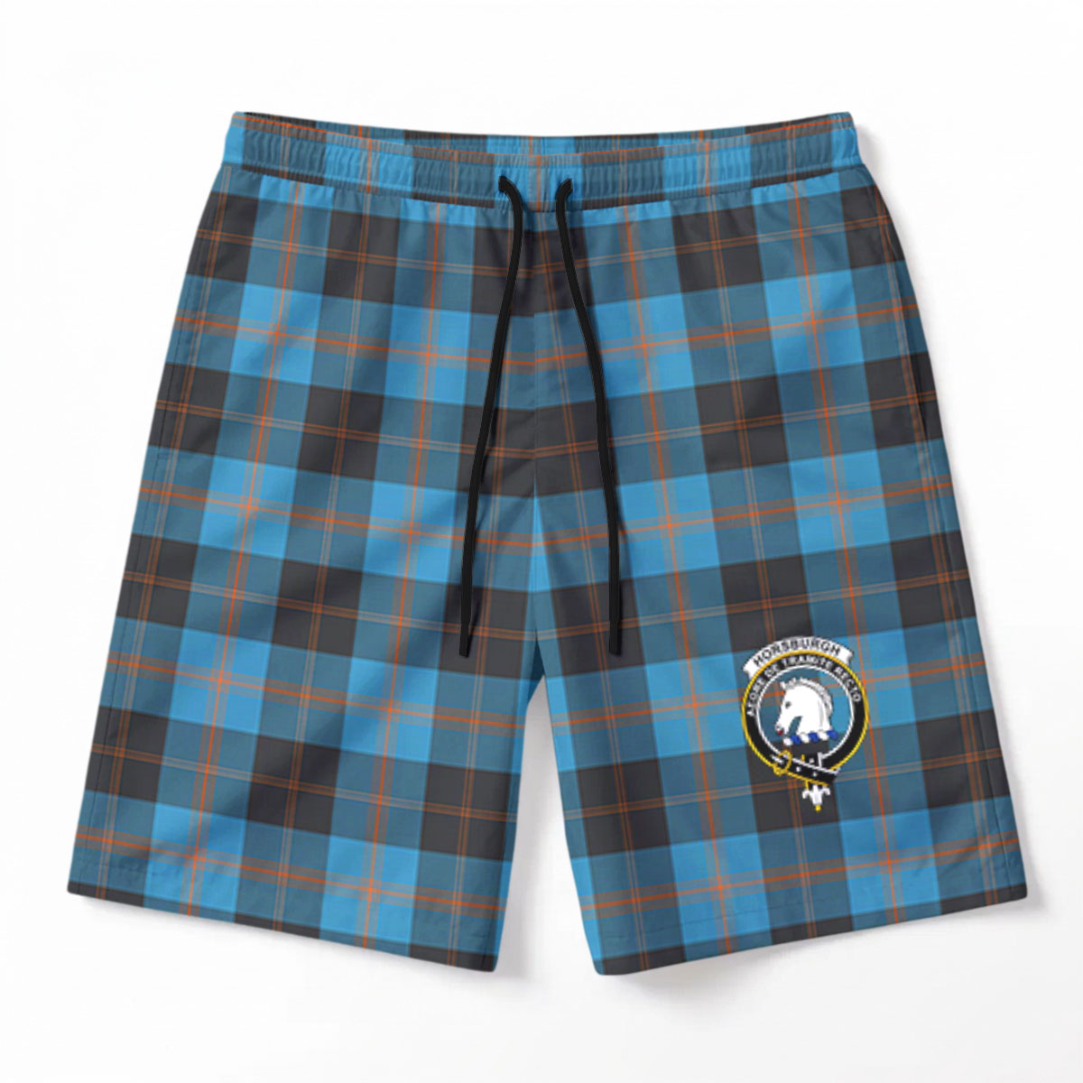 Horsburgh Tartan Crest Men's Beach Shorts