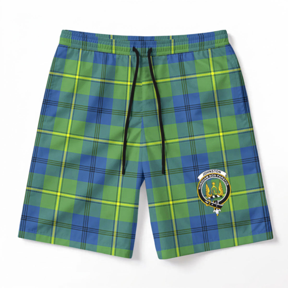Johnston Ancient Tartan Crest Men's Beach Shorts