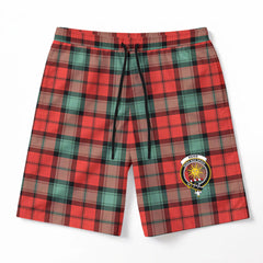 Kerr Ancient Tartan Crest Men's Beach Shorts