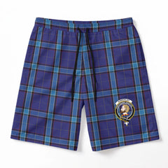 Kirkcaldy Tartan Crest Men's Beach Shorts