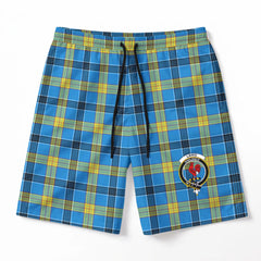 Laing Tartan Crest Men's Beach Shorts