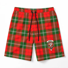 Lennox Tartan Crest Men's Beach Shorts