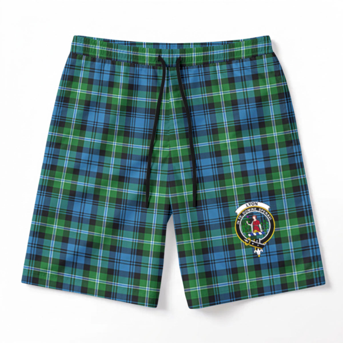 Lyon Tartan Crest Men's Beach Shorts