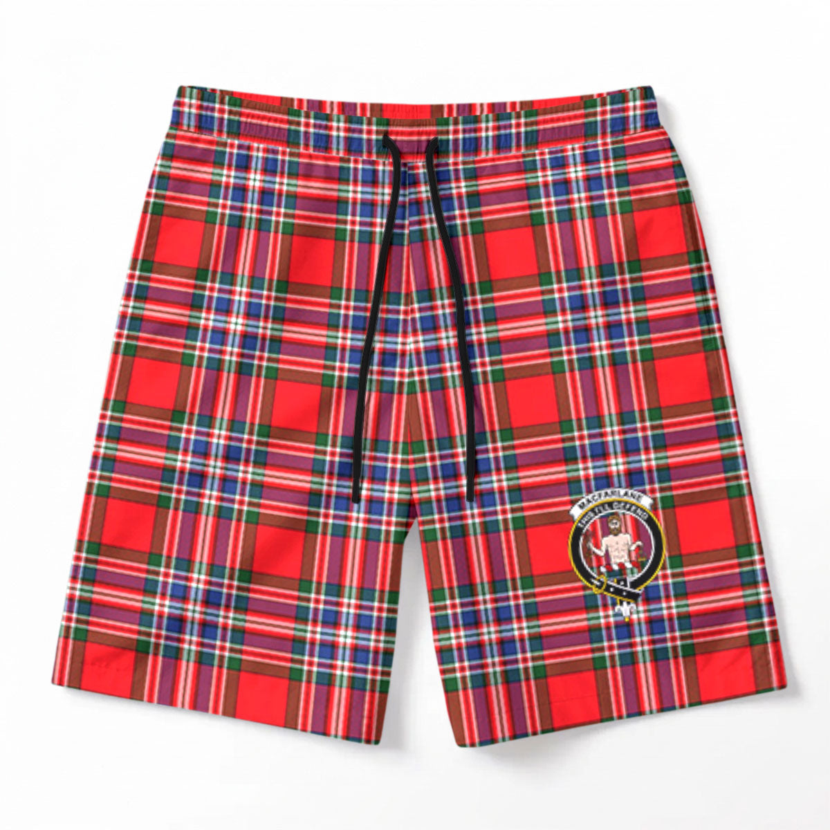 MacFarlane Modern Tartan Crest Men's Beach Shorts