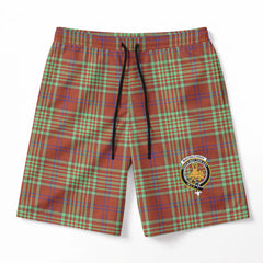 MacGillivray Hunting Ancient Tartan Crest Men's Beach Shorts