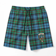 MacKinlay Ancient Tartan Crest Men's Beach Shorts