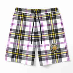 MacPherson Dress Modern Tartan Crest Men's Beach Shorts