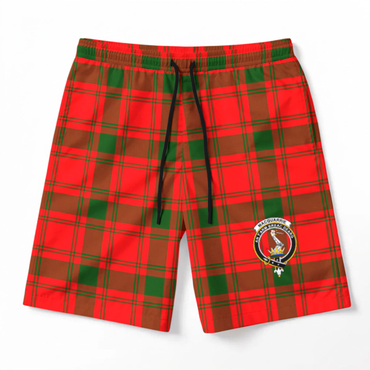 MacQuarrie Tartan Crest Men's Beach Shorts