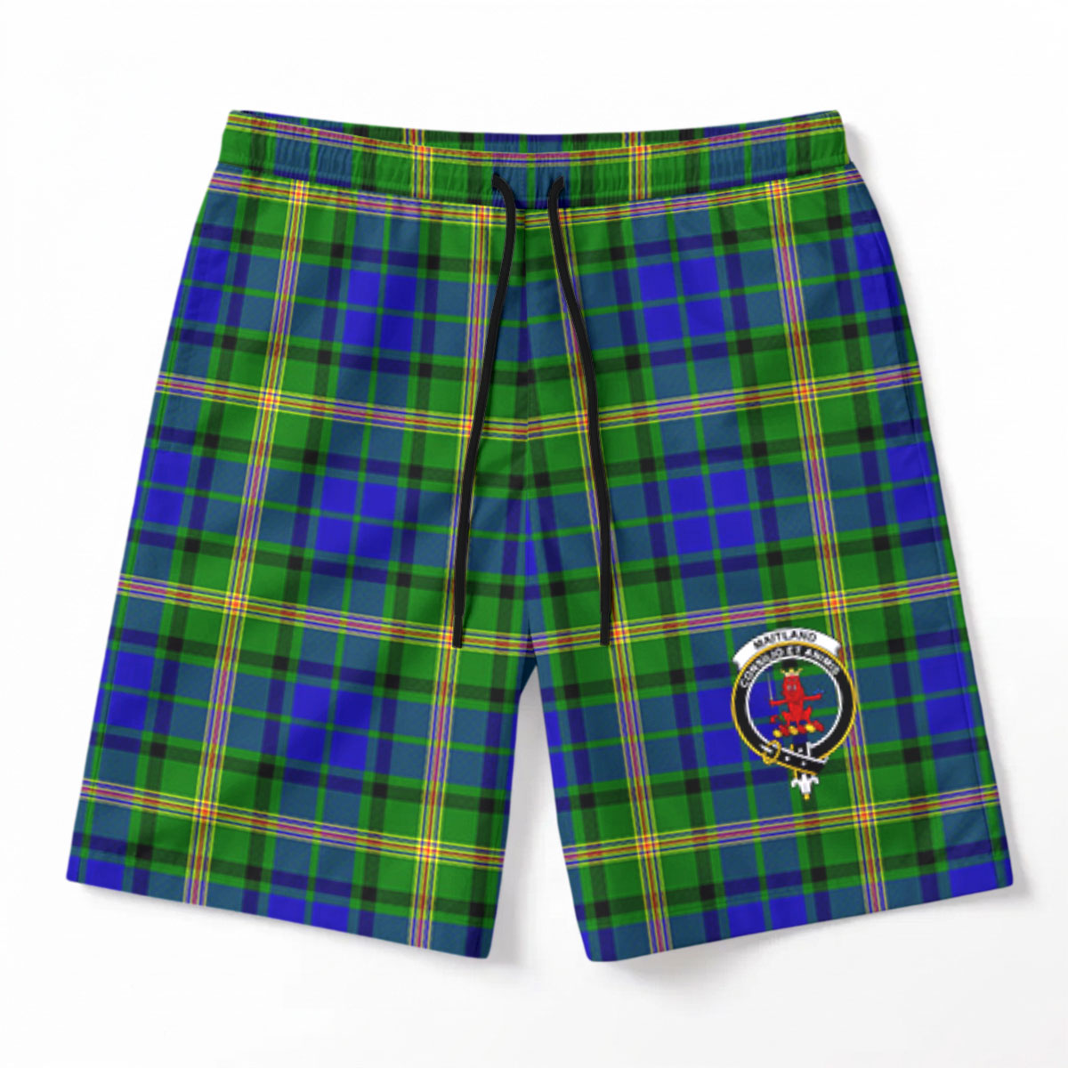 Maitland Tartan Crest Men's Beach Shorts
