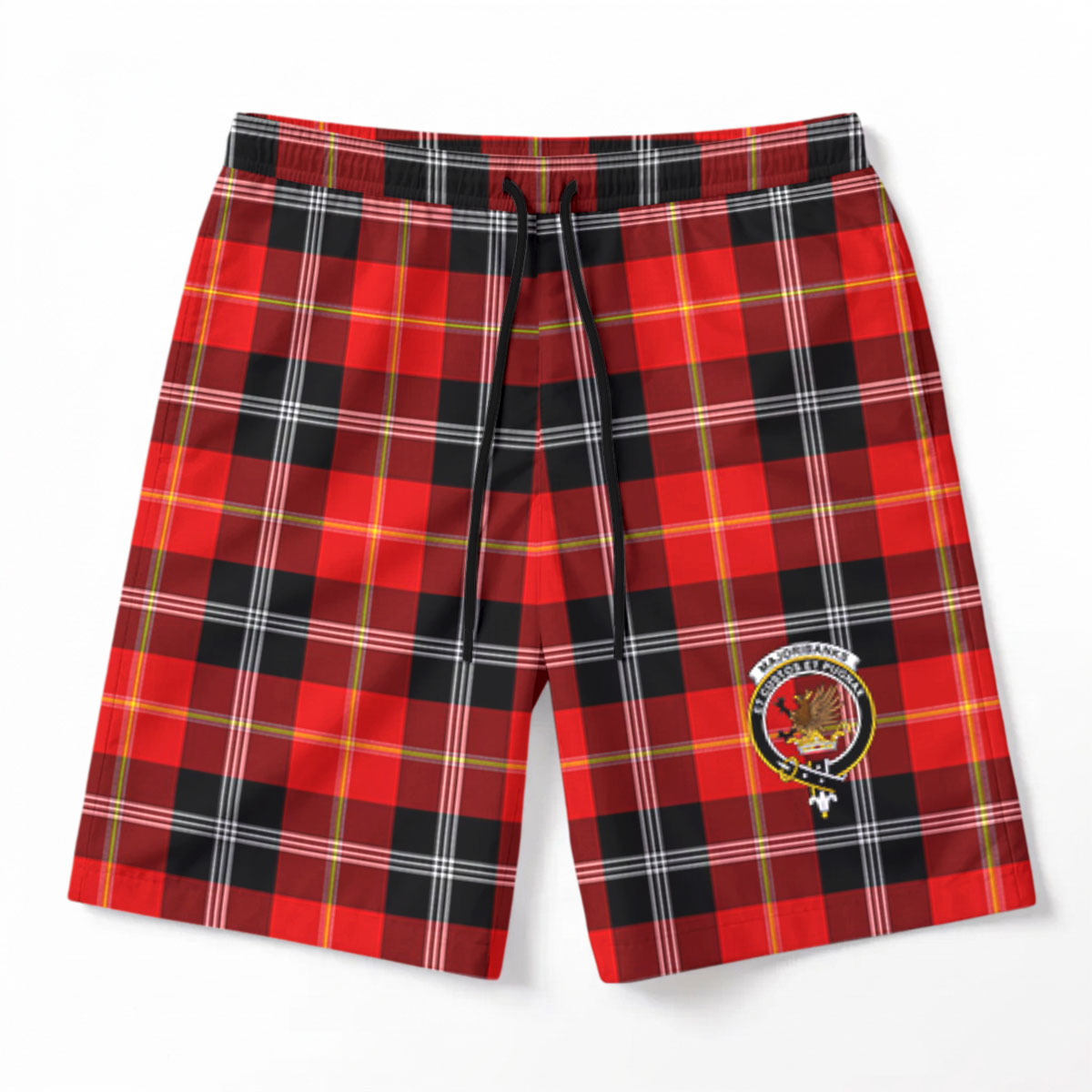 Majoribanks Tartan Crest Men's Beach Shorts