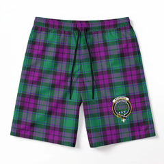 McArthur - Milton Tartan Crest Men's Beach Shorts