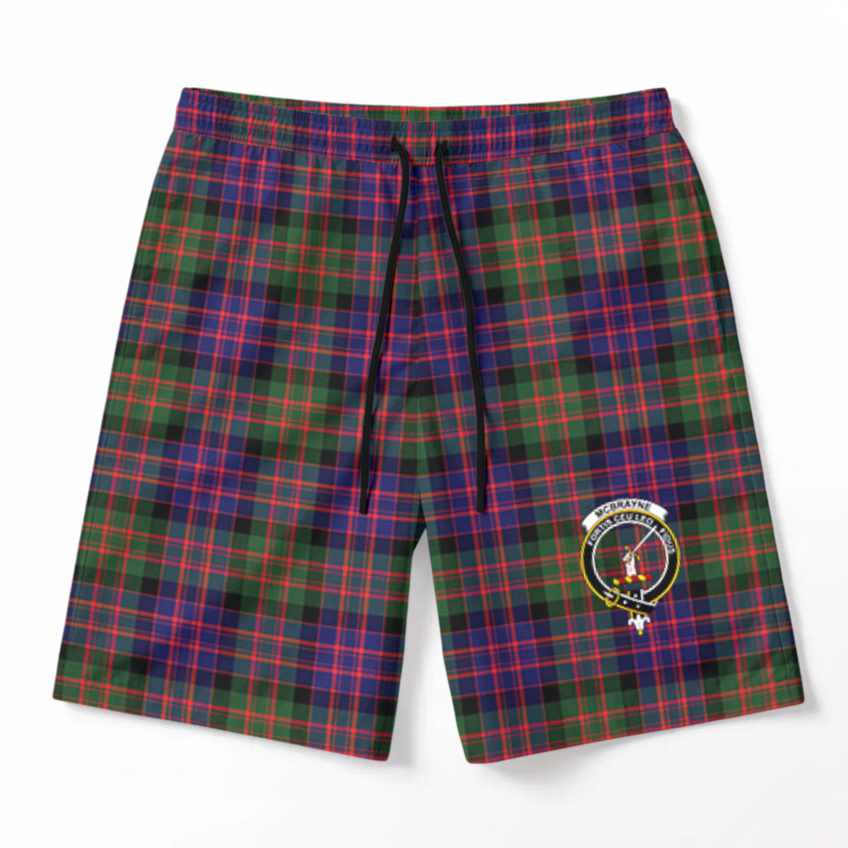 McBrayne Tartan Crest Men's Beach Shorts