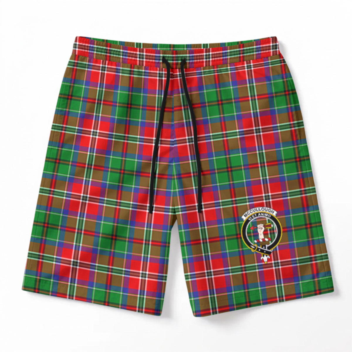 McCullough Tartan Crest Men's Beach Shorts