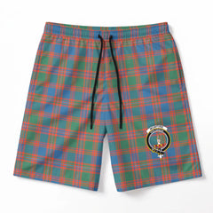 McIntyre Ancient Tartan Crest Men's Beach Shorts
